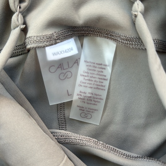 CALIA Inspire Adjustable Strap Bodysuit Gray Large - Picture 8 of 10